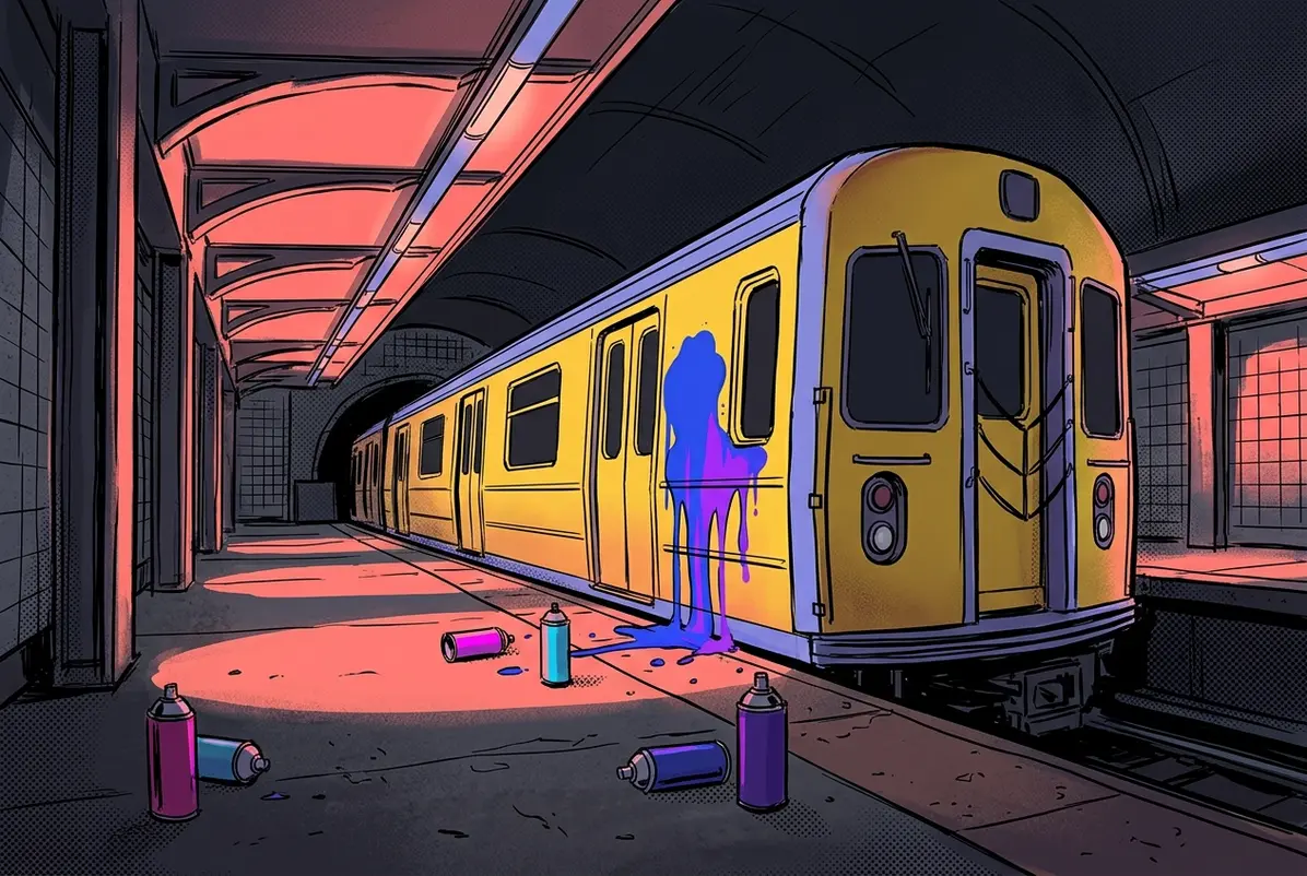 1UP Crew, Berlin's Phantom Collective, and the Subway Graffiti That Won't Stay Dead 1 Every surface is a canvas if you're willing to lose sleep over it.