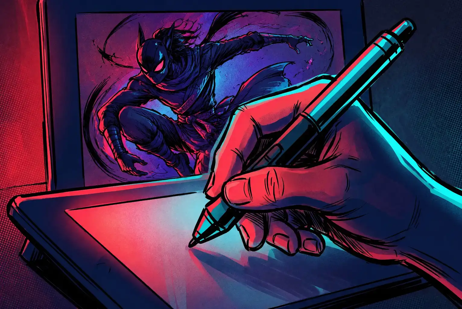 Jen Zee's 2D Defiance and the Hand That Paints Hades II 1 Every god in the underworld starts at the nib of a pen.
