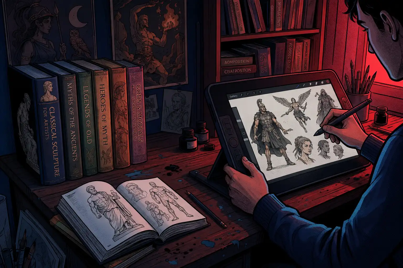 Jen Zee's 2D Defiance and the Hand That Paints Hades II 3 Classical source material and a Wacom tablet make surprisingly good roommates.