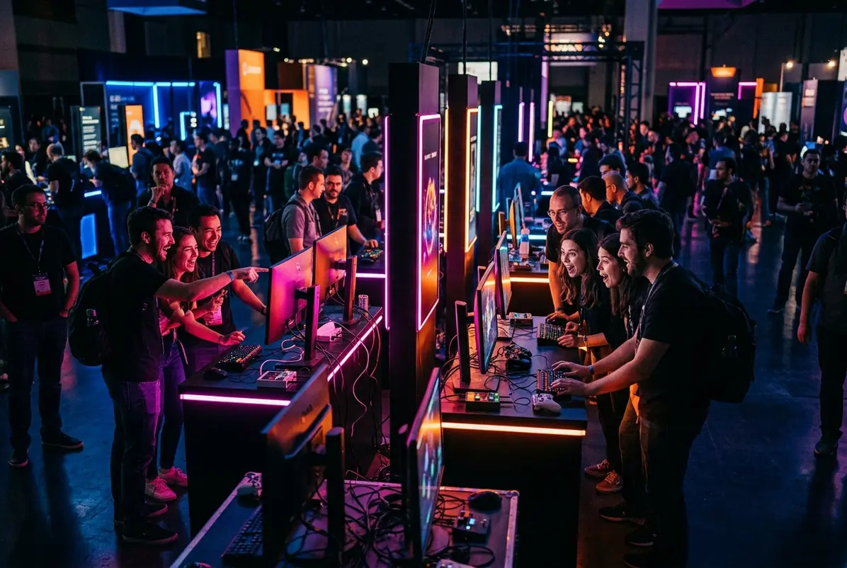 Scent-Enabled Gaming and the Visual Ceiling of 8K 3 The PAX East booth where attendees discovered what Minecraft flowers actually smell like.