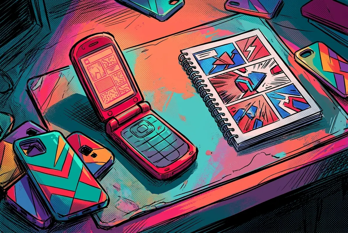 A flip phone built around the fantasy of not checking the feed.