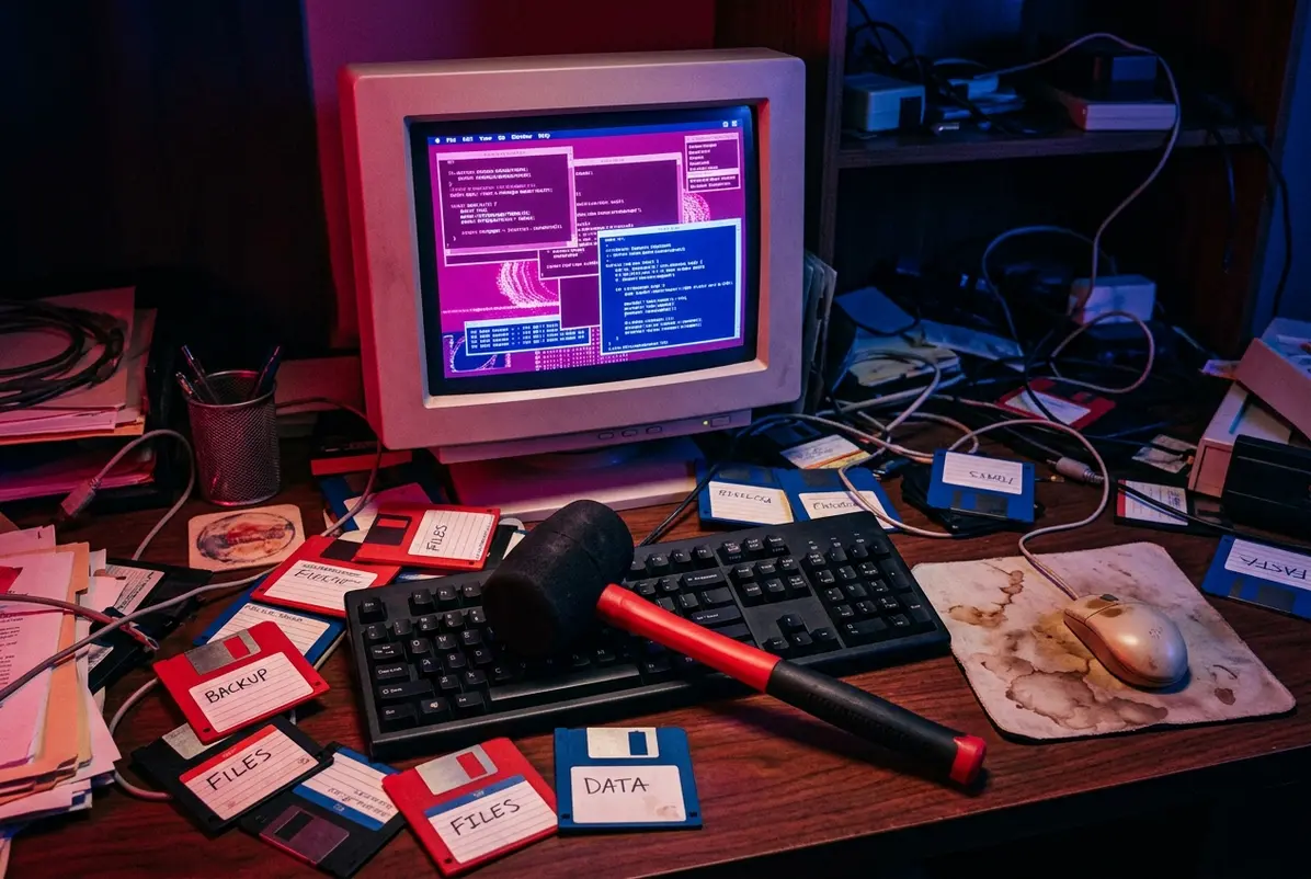 The Bit Banger and the Strange Afterlife of the Desktop Toy 1 This desktop destruction tool required no download, just upper body strength.