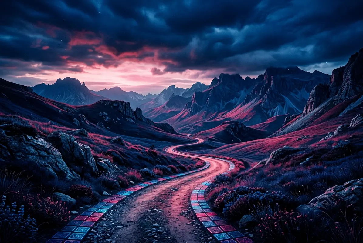 Somewhere past the edge of the grid, the world keeps wrapping around.