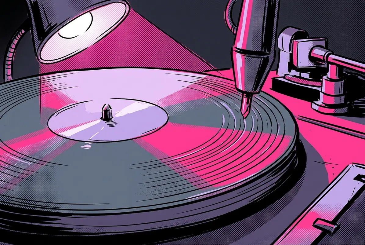The Blank Disc at the Center of the Vinyl Boom 1 A cutting stylus carving audio into the soft surface of a lacquer master