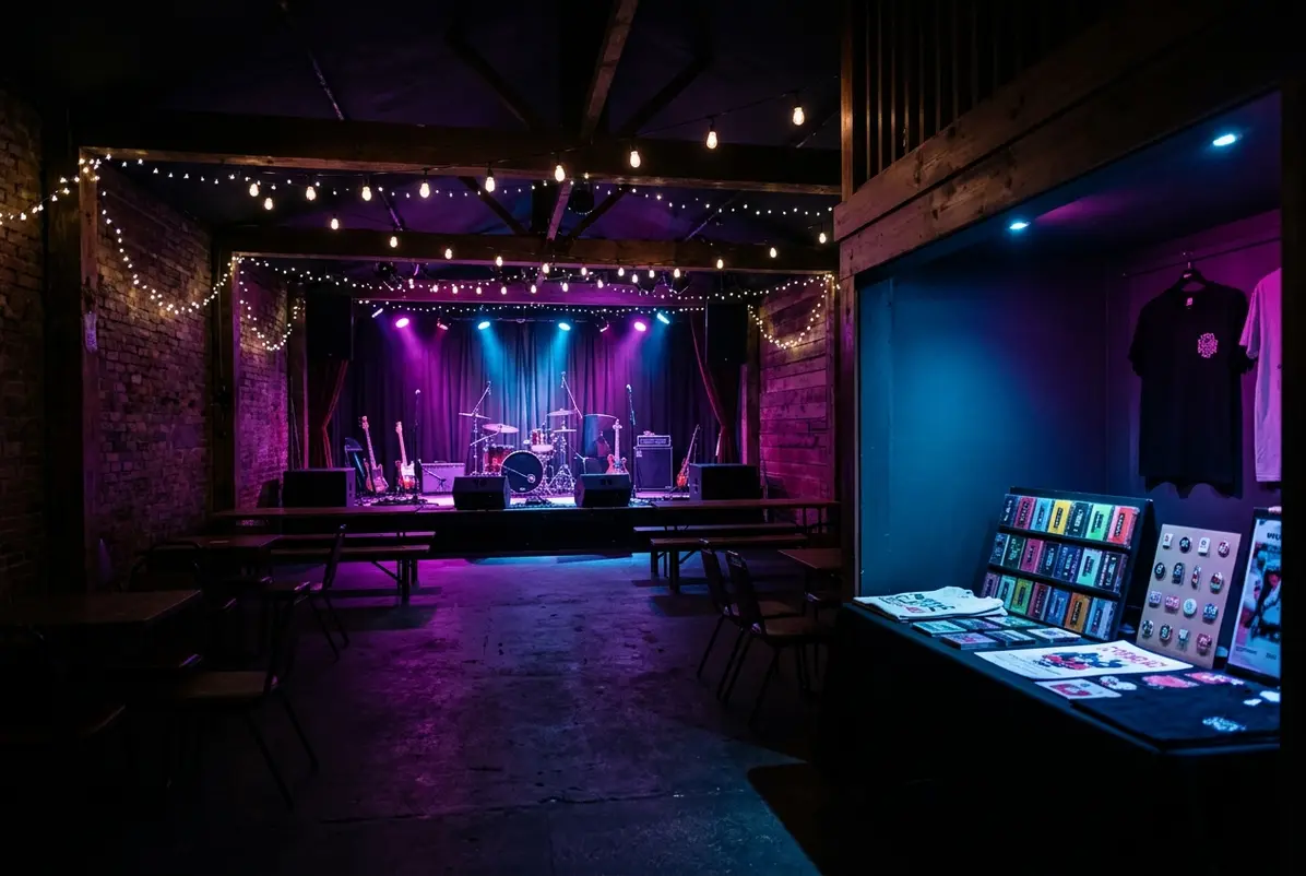 Boston Bitdown's Sponsors Complicate Chiptune's DIY Story 3 Before the sponsors arrive, the room still looks the same