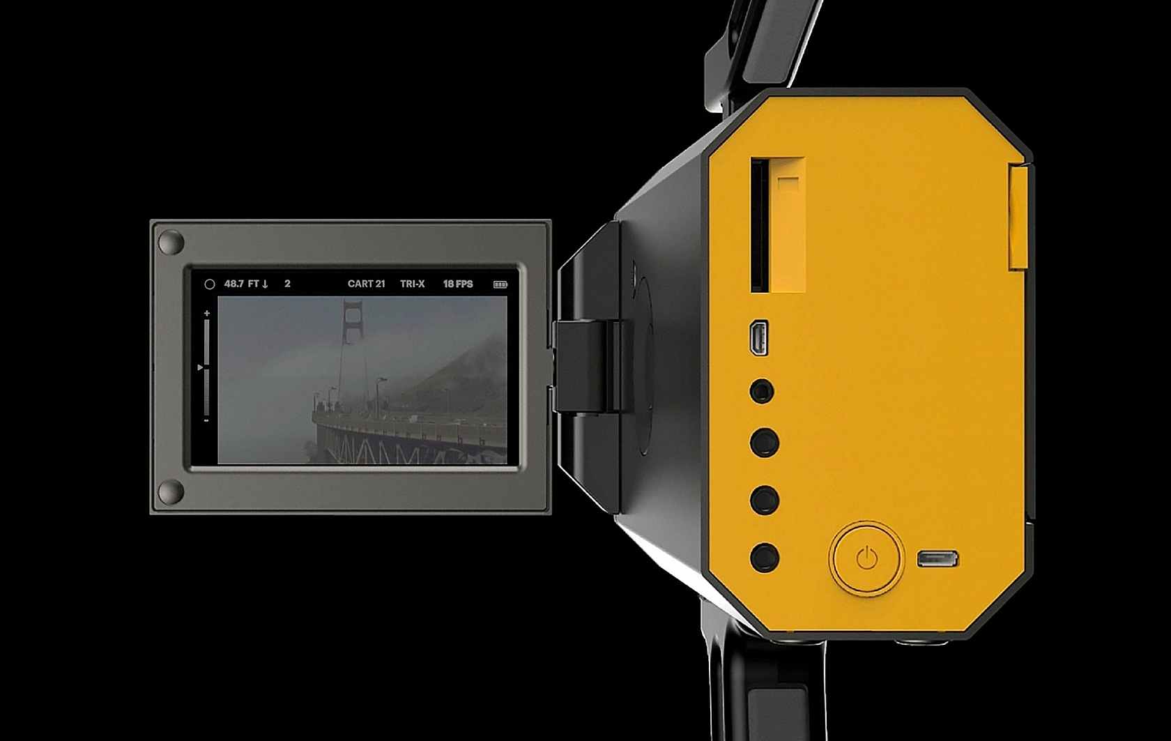Kodak's Super 8 Camera Puts Analog Exposure Inside a Digital Workflow 1 Super 8 connectivity with on screen information