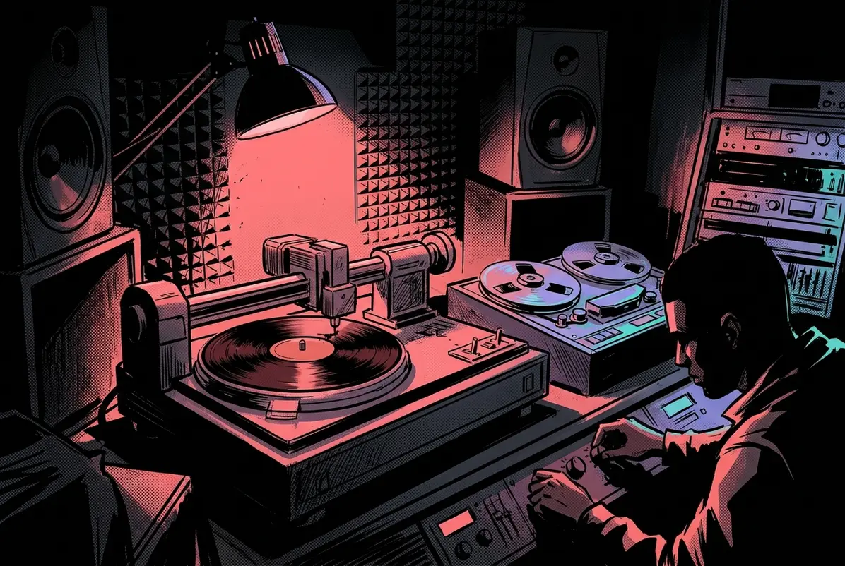 Disc-cutting needles kept jumping from the grooves when fed the cassette master.