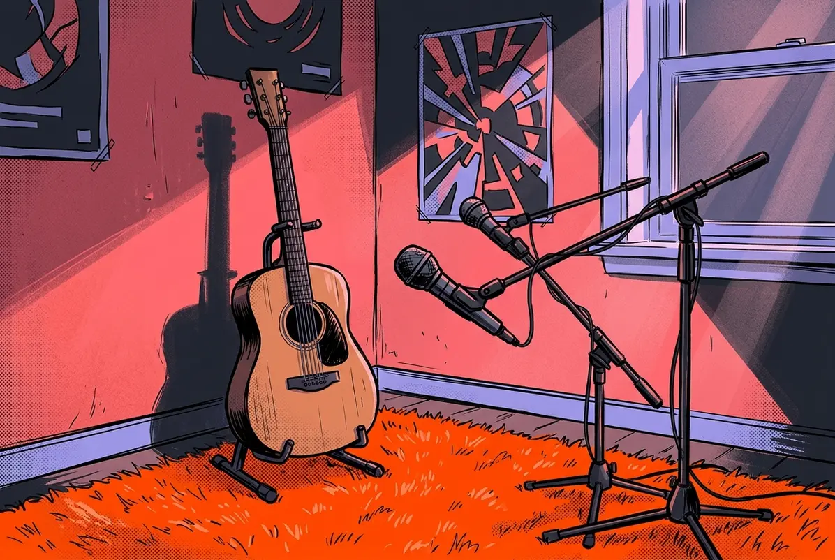 Springsteen's demos were captured with two Shure SM57 microphones in a New Jersey bedroom.