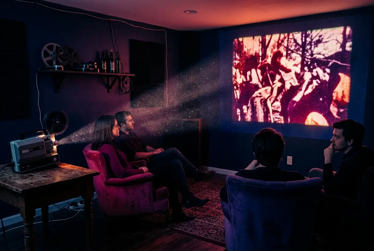 Kodak's Super 8 Camera Puts Analog Exposure Inside a Digital Workflow 2 Projected Super 8 imagery showing the visible texture associated with film grain